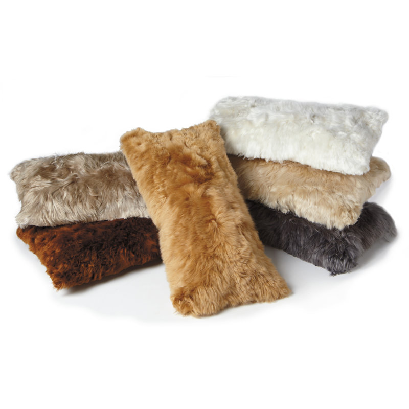 Microsuede Throw Pillow, Linen