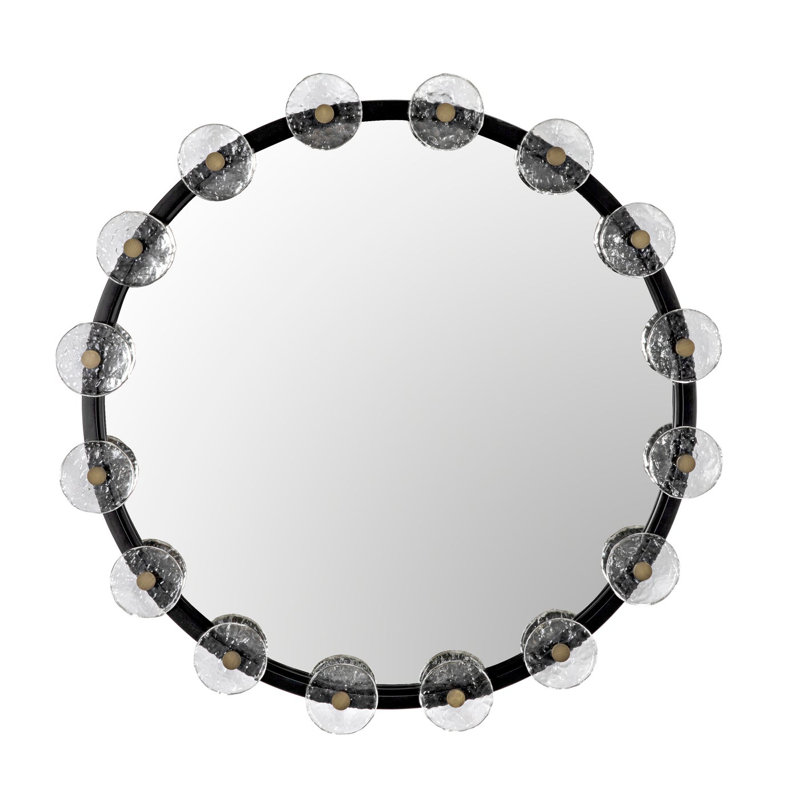 Moira Round Metal Wall Mirror