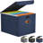 File Organizer Box With Lids, Portable Storage File Boxes With Plastic Slide, Hanging File Boxes Document Storage For School Home Office Supplies, Decorative Folders Storage System-1735750817
