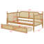 Lit de jour en rotin 2 tiroirs peu encombrant-1716897137