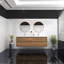 Meuble-lavabo mural double l 71 po x P 19,6 po x H 21,75 po Aurik-77133001