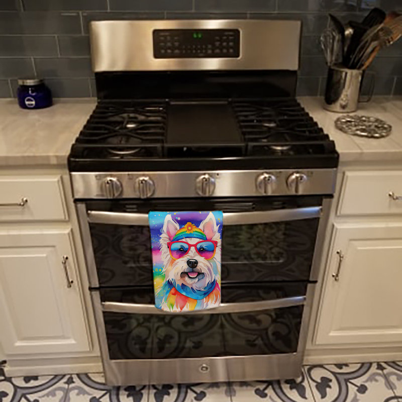 Serviette de cuisine Westie Hippie Dawg