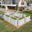  38" Rectangular Metal Planter Box,white-830160072