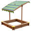 AXI 118cm x 118cm Solid Wood Square Sandbox with Cover