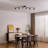 62.2'' 6 -Light Swing Arm Track Track Kit with Dimmable and Adjustable Head-89311753
