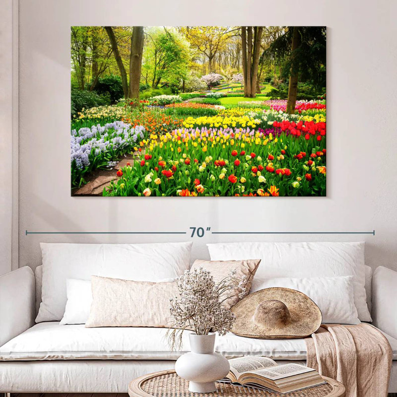 Harnek Tulips Flower, 34" H x 51" W