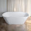 Baignoire autoportante en résine de 63 po x 29,5 po