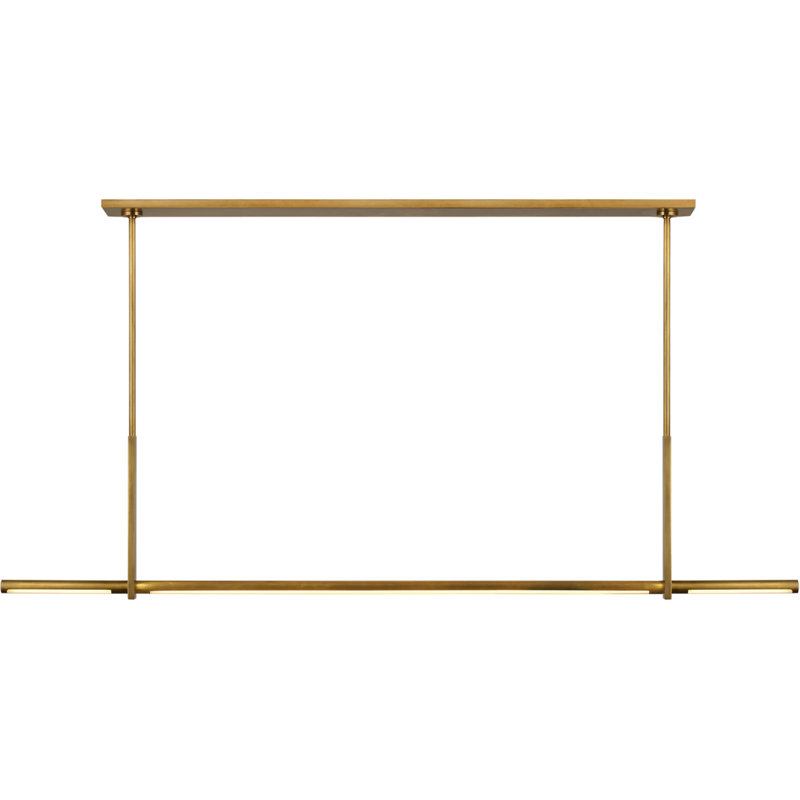 Kelly Wearstler Axis Large Linear Pendant, Antique Burnished Brass