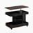 U-Can Adjustable End Table with Wheels, Modern Multifunctional Sofa Side Table with Lift-Top, 360°Rotating Top and Storage Space for Living Room, Small Space-577522569