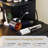 Vanity Desk with Lighted Mirror, Makeup Vanity Set with Power Outlet-1755697975