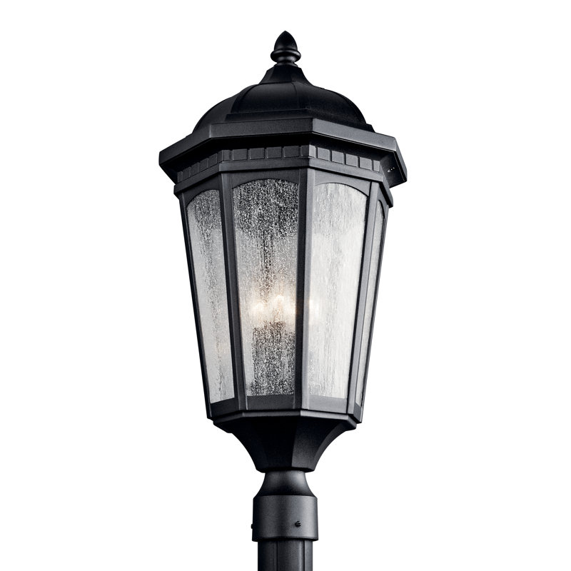 Tête de lanterne d'extérieur 3 lumières Flinders, Noir texturé