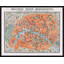 Monumental Map Of Paris Print by Lillian August