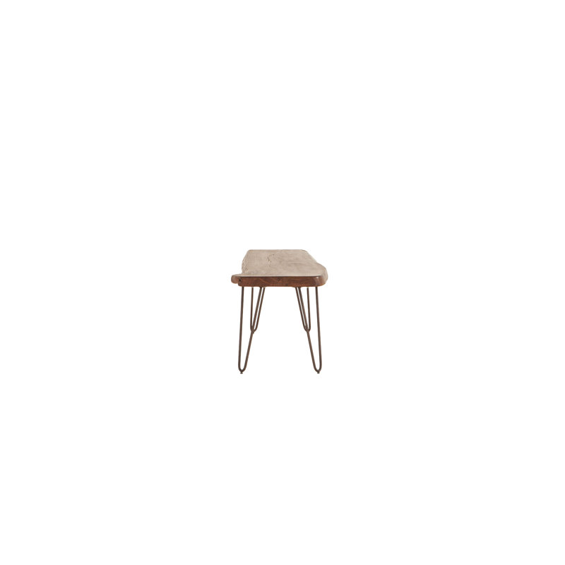 Vail Solid Wood Dining Bench, Walnut