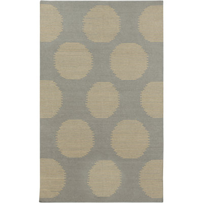 Tapis gris en laine tissé à la main Araliya