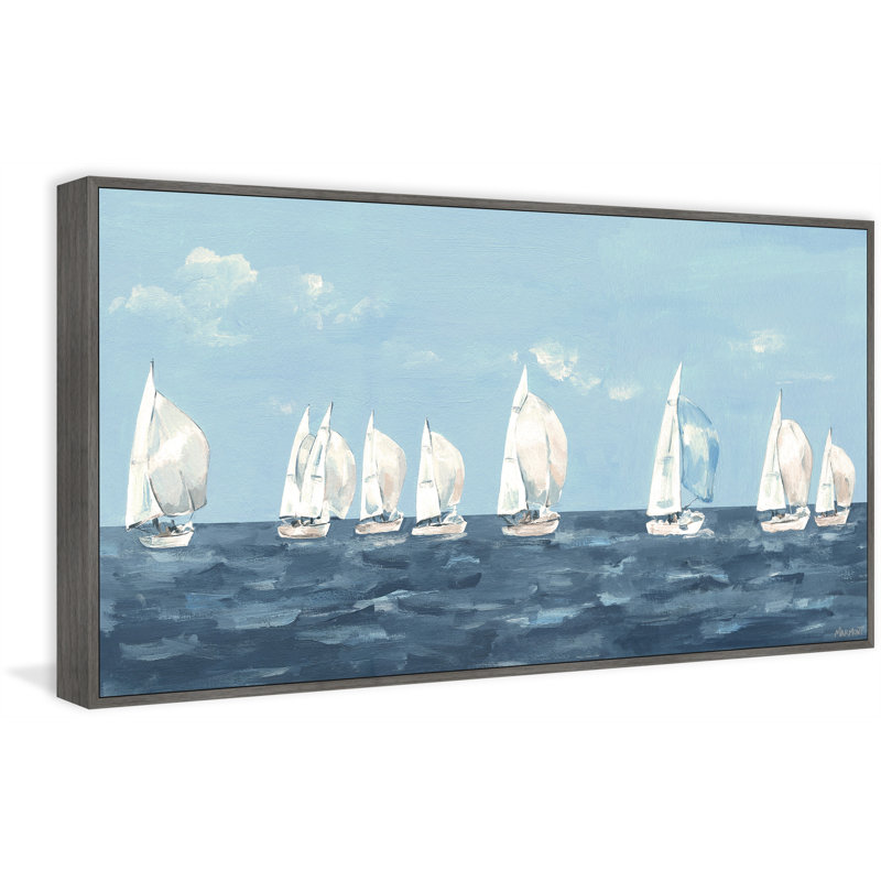 «Sailing Out», reproduction sur toile encadrée, H 12 po x l 24 po x P 1,5 po