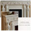 Beige Solid Wood Electric Fireplace-760271371