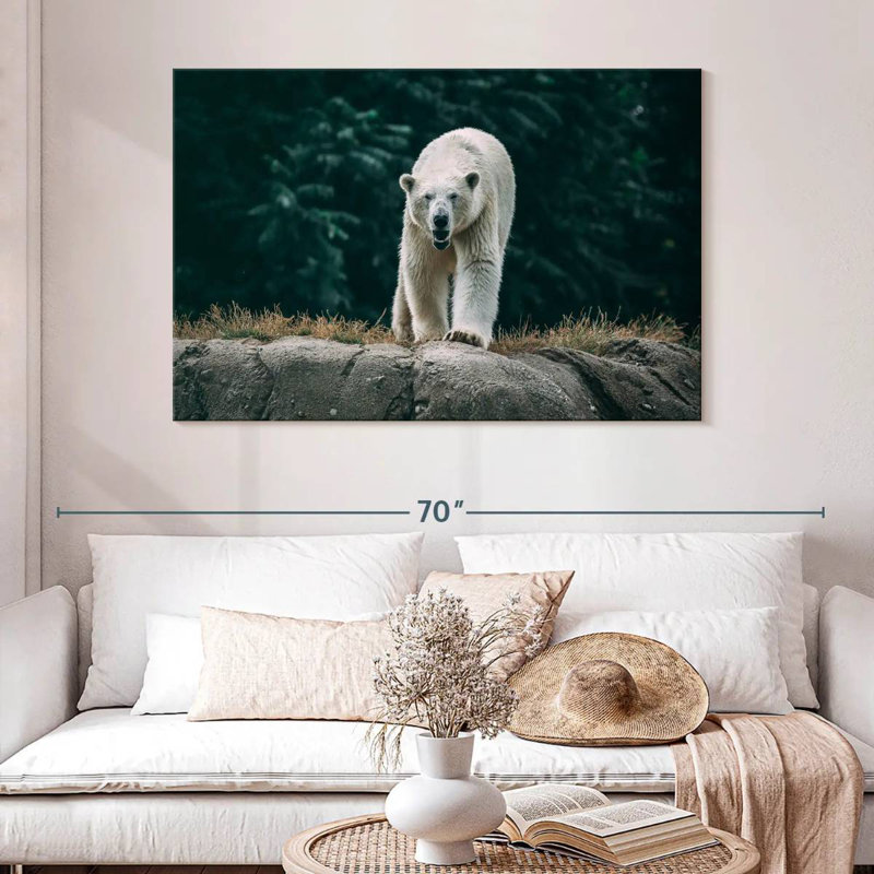 Brampt Angry Polar Bear, 32" H x 48" W