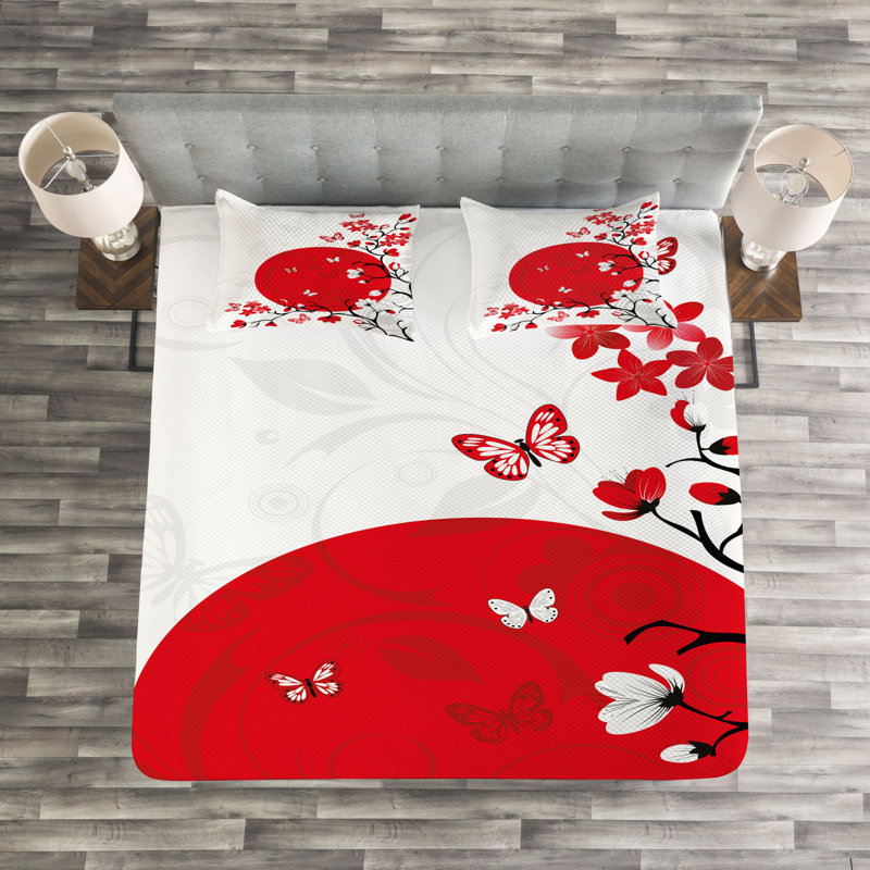 Ademide Bedspread Set with Pillow Sham, 220 x 264 cm Bedspread - 2 Shams