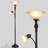 71'' Black Torchiere Floor Lamp