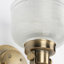 Éclairage de meuble-lavabo en laiton rétro et à luminosité 4 lumières Risley