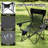 Camping Lounge Chair w/Detachable Footrest 4-position Backrest Carrying Bag