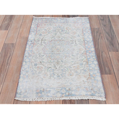 Shadley One-of-a-Kind 1'9" X 2'9" 1960s Area Rug in Ivory