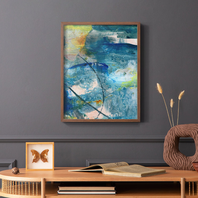 «Spring Winds II», reproduction encadrée - bois massif, Brun, H 14 po x l 11 po