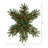 Pre-Lit Snowflake Wreath with Pinecones