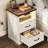 Aeliana Farmhouse Nightstand with Charging Station and LED Lights, 2 Drawers Bed Side Table for Bedroom, Living Room（Set of 2）-1713389800-1719049705