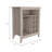 Essential Bar Cabinet, One Open Shelf, Six Built-in Wine Rack, One Drawer -Light Gray