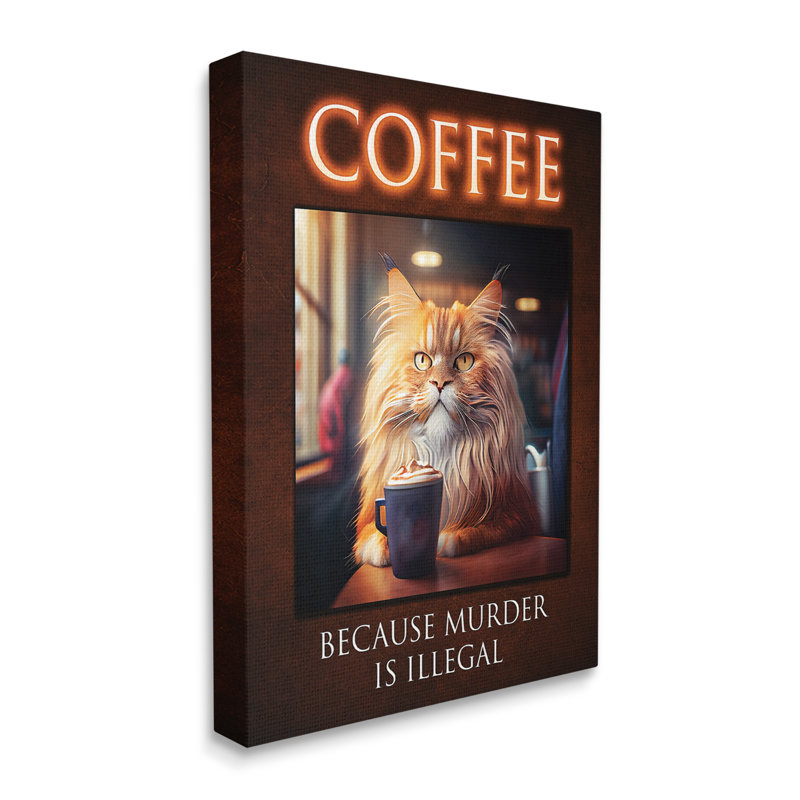 «Red Barrel Studio®», art amusant sur toile café par Karen Burke, H 30 po x l 24 po x P 1,5 po