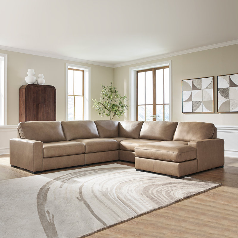 Canapé modulaire 5 pièces avec méridienne Offutt, Left Hand Facing, H 39 po x l 130 po x P 122 po