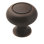 Bouton d'armoire en bronze huilé de 1 1/4 po (32 mm) de diamètre Everyday Heritage - paquet de 10