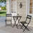 3-Piece Folding Bistro Set, Foldable Patio Furniture Set With Premium Frame-142120800
