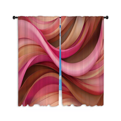 Paire de rideaux obscurcissant en polyester