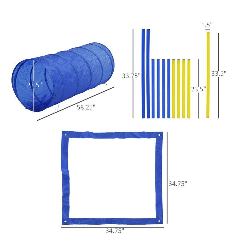 Polyester bleu pour chien