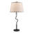 26.75” Black Peraza Table Lamp With Empire Lampshade