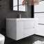 Meuble-lavabo mural simple 48 po avec lavabo en résine-110486381