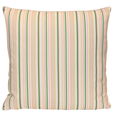 Tamara Day for StyleCraft Soft Stripe Pillow - Multicolor & Cream Blush - 24" x24"