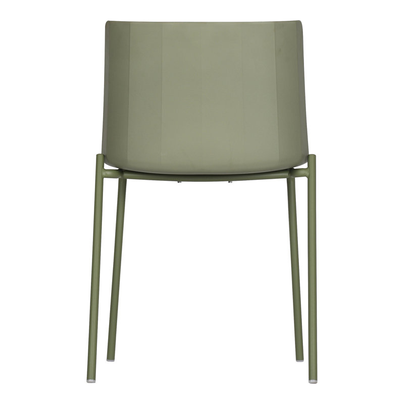 Outdoor Dining Side Chair, Green