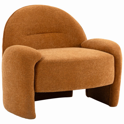 Upholstered Accent  Chair Modern Design  Chenille Tweed Fabric