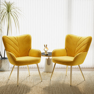 Fauteuil à oreilles Modern Velvet