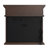 Red Barrel Studio Electric Fireplace - 3-Sided Heater with Mantel and Shelf, Remote Control, LED Flames, Faux Logs, and Adjustable Settings