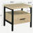 Yawan Oak & Black Finish Accent Table