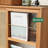 Rattan Glass Door Display Magazine Cabinet