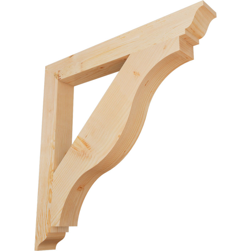 Support traditionnel Funston, Douglas, Lisse, H 34 po x l 3,5 po x P 34 po
