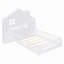 Lit plateforme avec tablettes et ensemble de prises et port USB-109105519