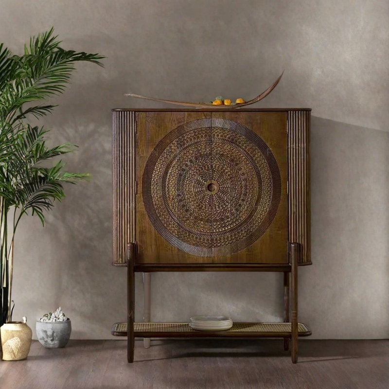 Commode d'entrée en bois massif chinois