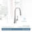Moen Kurv Single Handle Pulldown Kitchen Faucet with Power Clean Technology-59681228-59770520