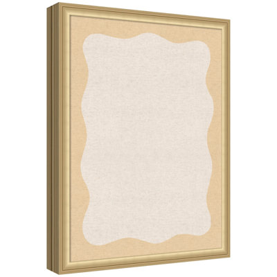 Framed Fabric Pinboard  Printed Linen Bulletin Board
